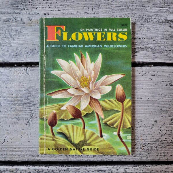Vintage Flower Book Etsy