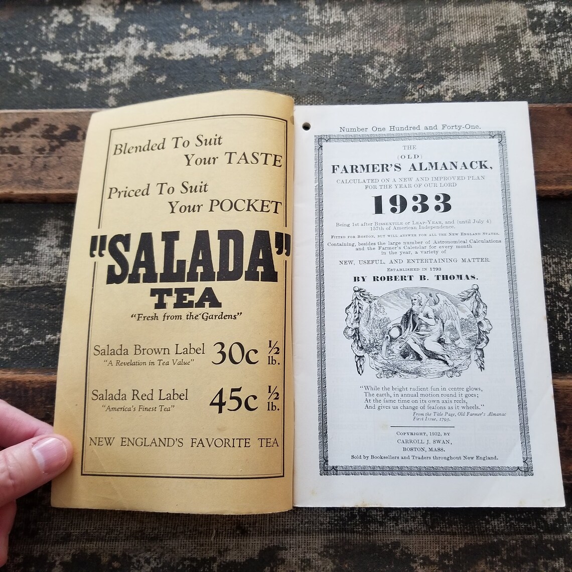Farmers Almanac 1933 Vintage Farmer's Almanac Robert B. Etsy