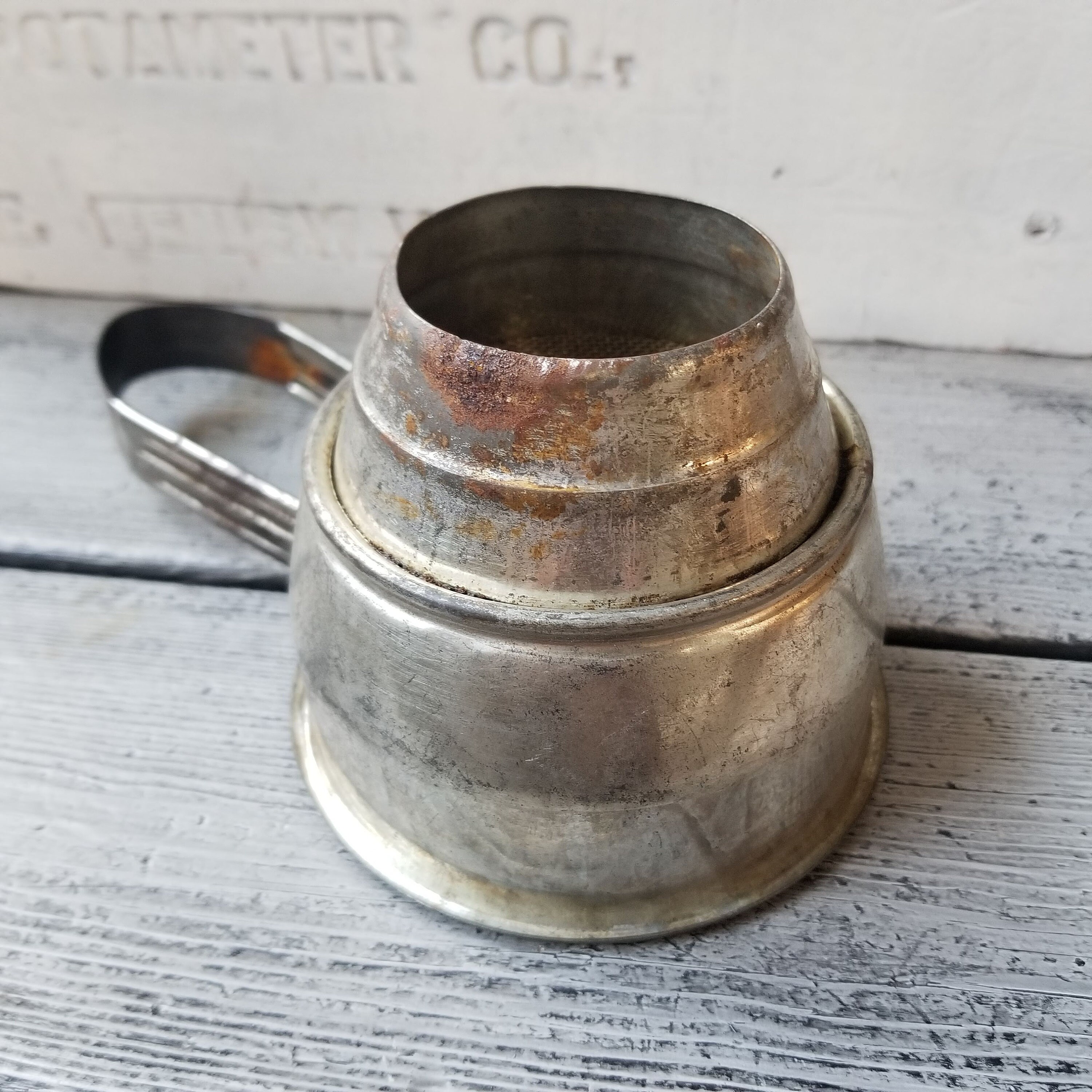 Vintage Foley Sifter Hand Held Metal Sifter Foley Metal Etsy