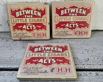 Between the Acts tobacco tin, small tin Between the Acts, vintage tiny tin, vintage tobacco tin, vintage tobacciana, little cigars tin