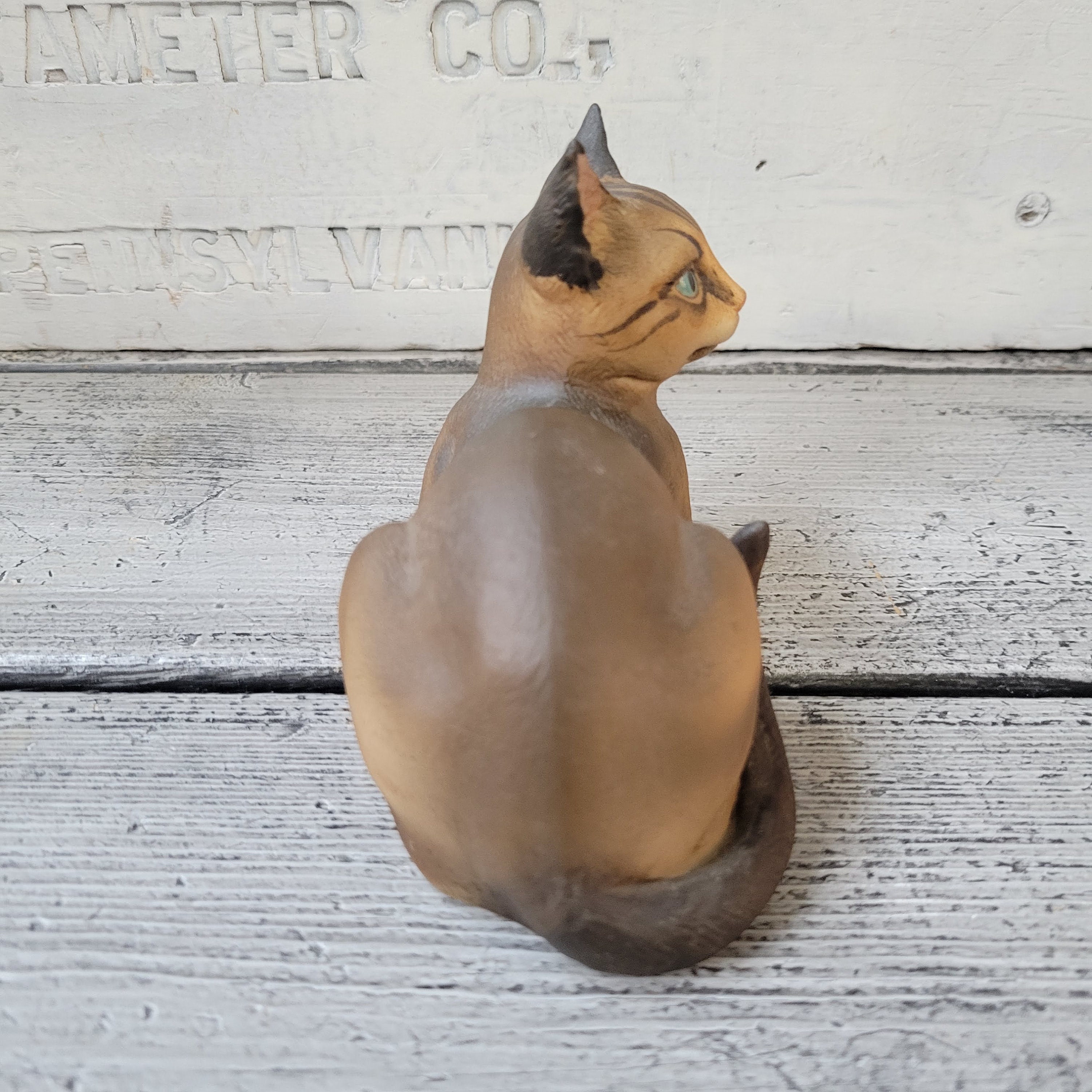 Andrea by Sadek Cat Collectible, Abyssinian Cat Figure, Vintage