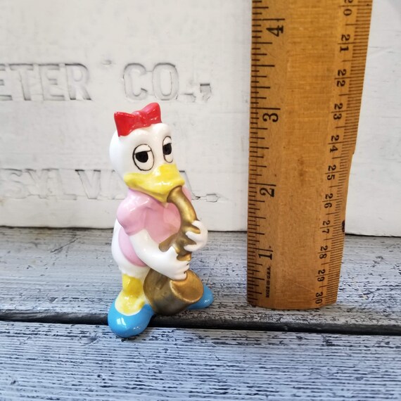 Vintage Daisy Duck Figure, Walt Disney Daisy Duck, Ceramic Daisy