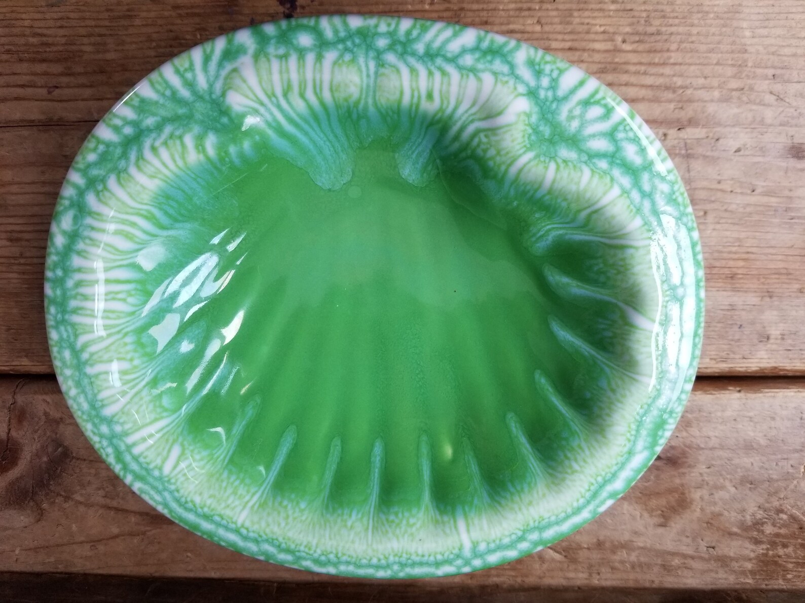 Ceramic soap dish vintage green vintage soap holder Ceramco Etsy