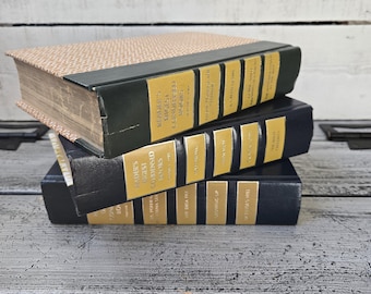 Yellow book set, decorative vintage books, book stack mustard yellow, decorative book stack, vintage book decor, book staging, vintage book