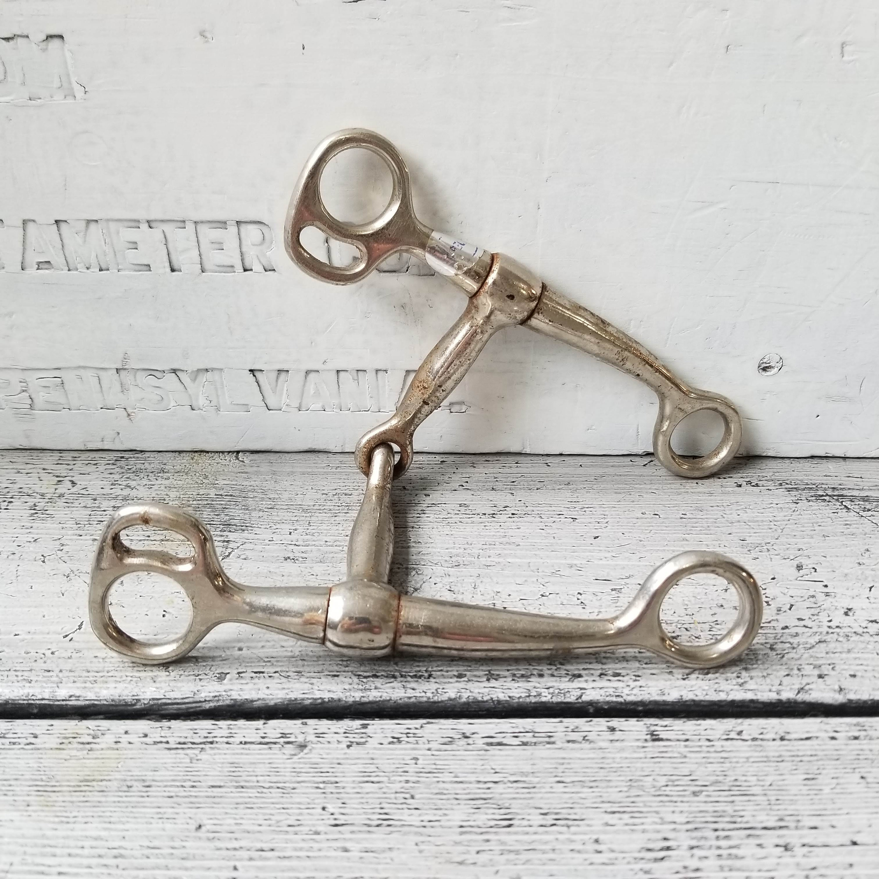 Horse bit rusty vintage old horse bit silver horse bit Etsy
