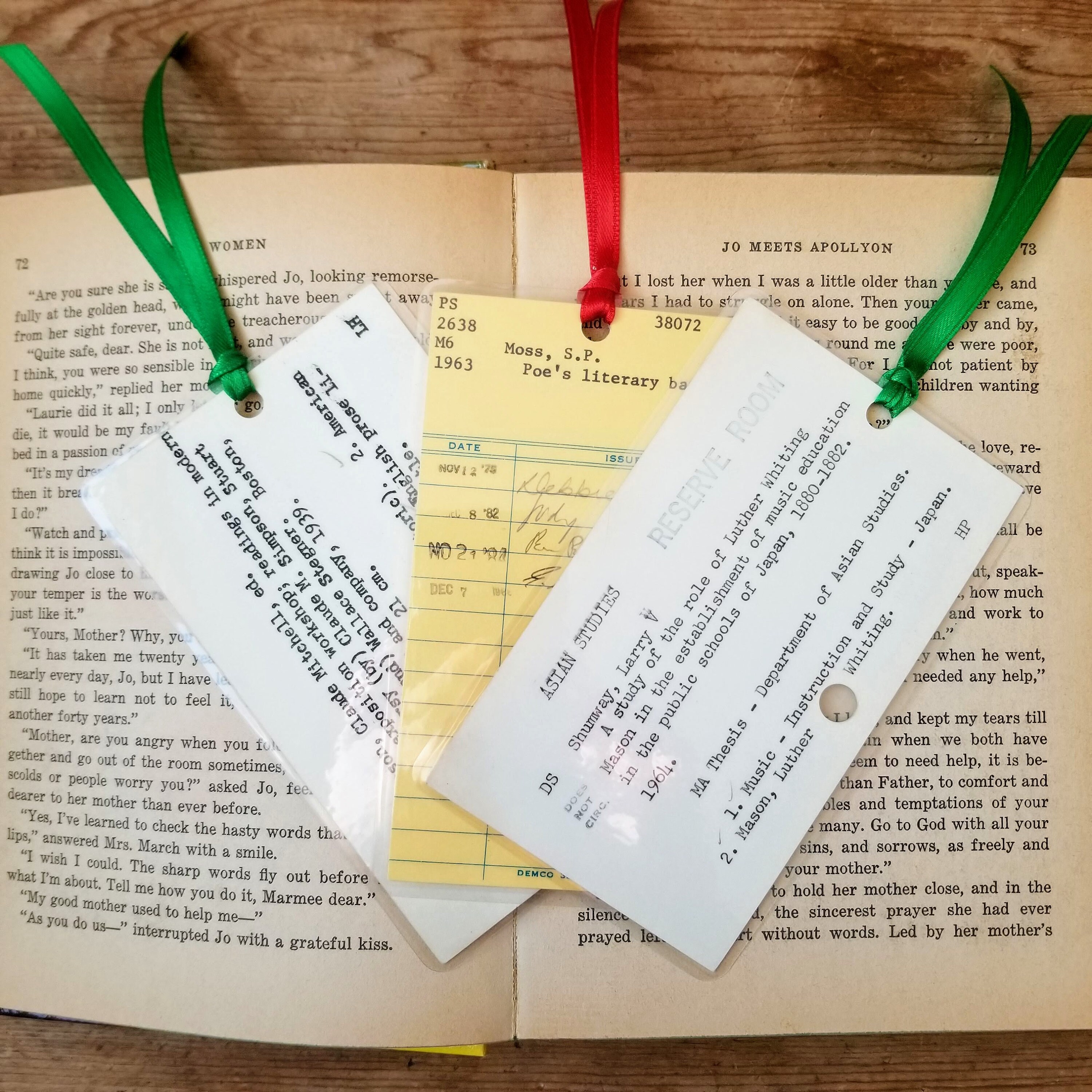 Library Checkout Card Bookmark Card Catalog Bookmark Book Etsy