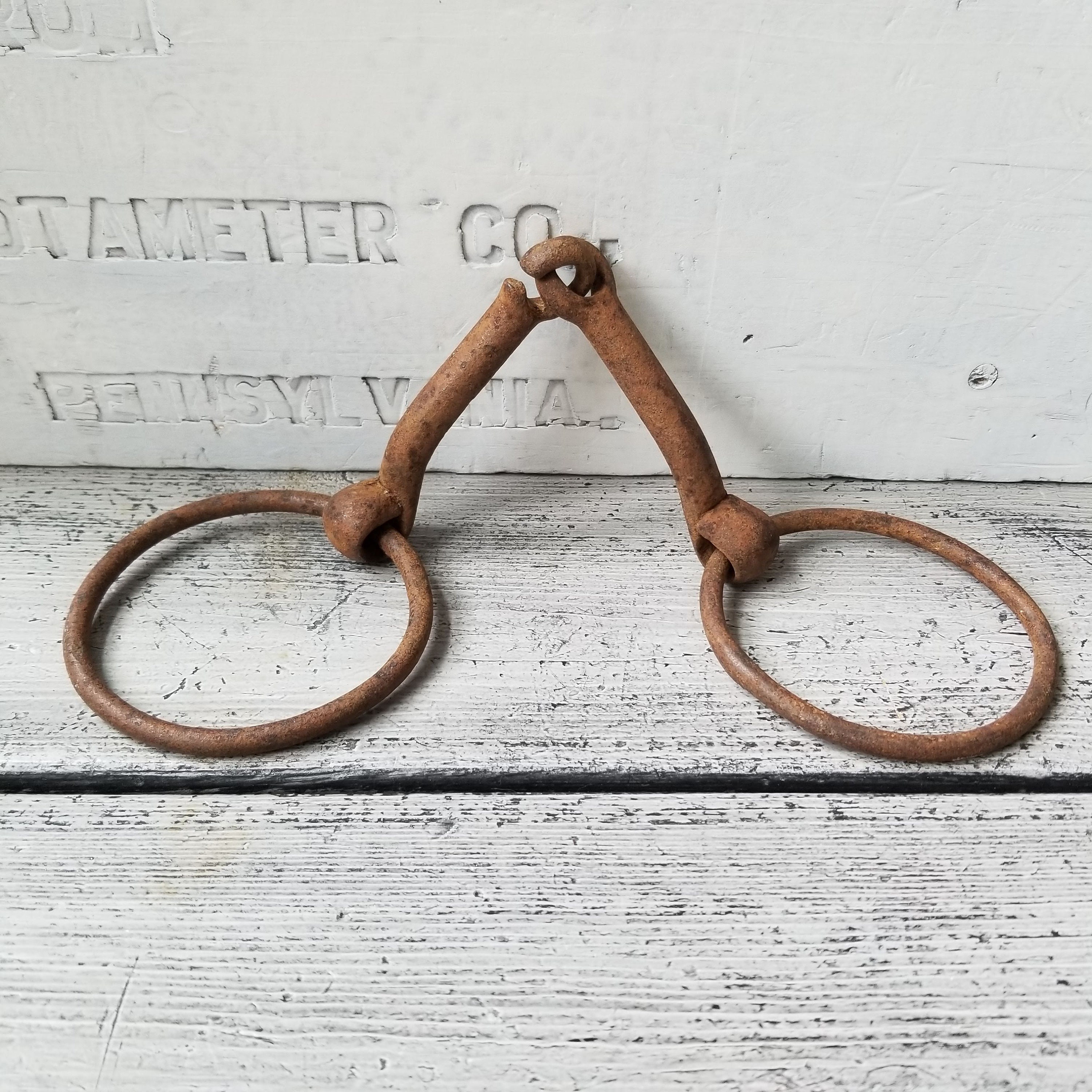 Horse Bit Rusty Vintage Old Horse Bit Horse Bit Towel Etsy