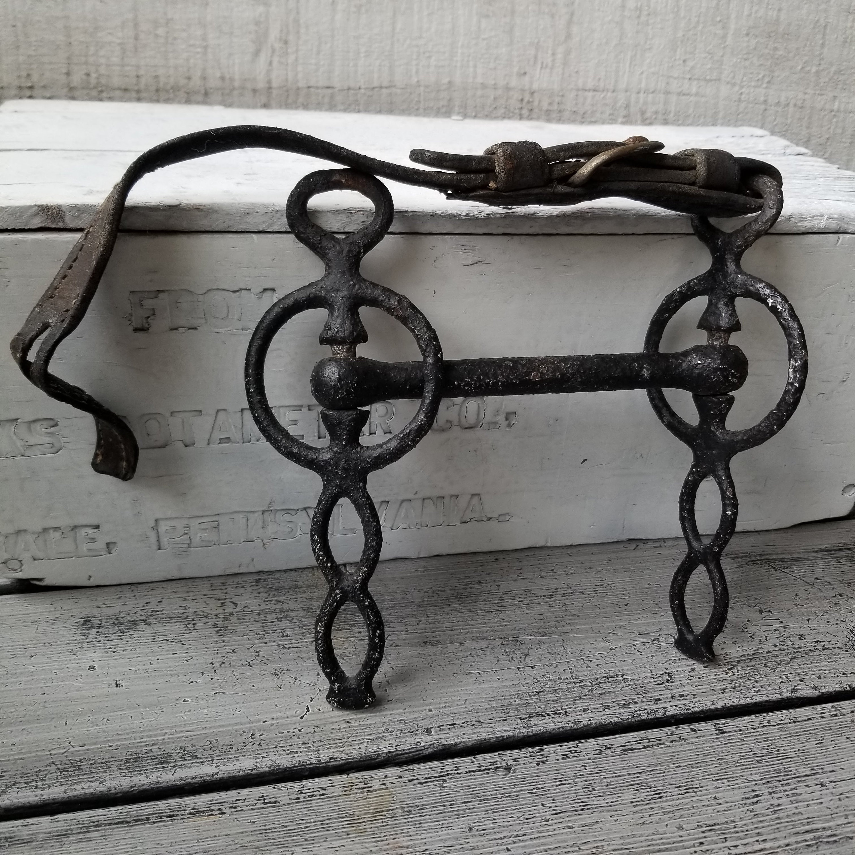 Horse Bit Rusty Vintage Cast Iron Horse Bit Rare Antique Etsy