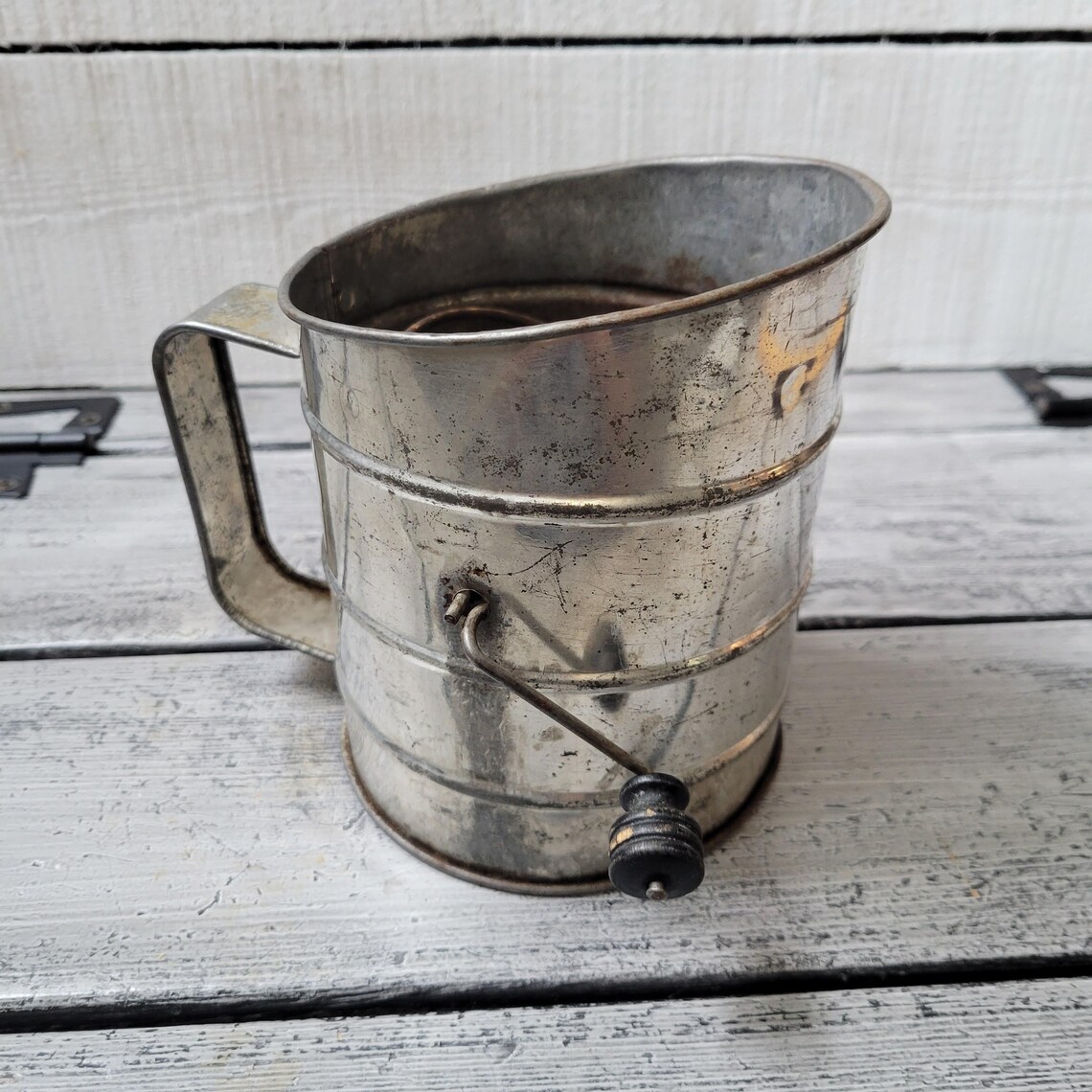 Vintage Metal Sifter Rusty Old Sifter Vintage Flour Sifter Etsy UK