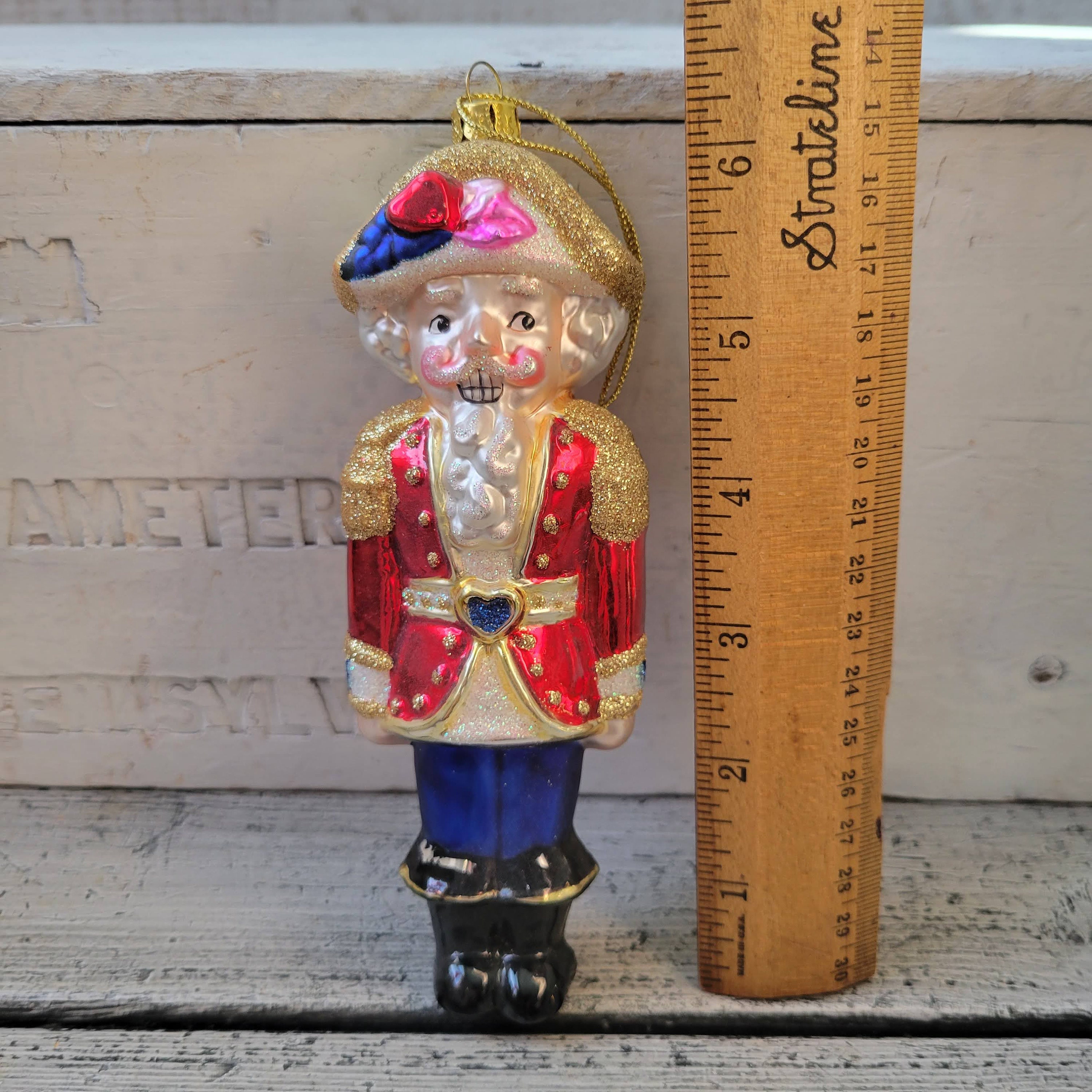 Nutcracker Ornament Vintage Glass Nutcracker Ornament Etsy
