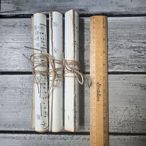 Vintage Scrolls, Music Scrolls, Vintage Sheet Music Scrolls, Vintage ...
