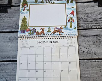 2002 Wall Calendar, Vintage Calendar 2002, Photo Calendar 2002