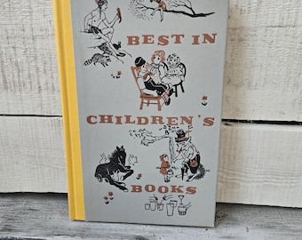 Best in children's book アンティーク 1958年~11冊 1958 Best in Childrens Book, Vintage Hardcover Story Book With 10