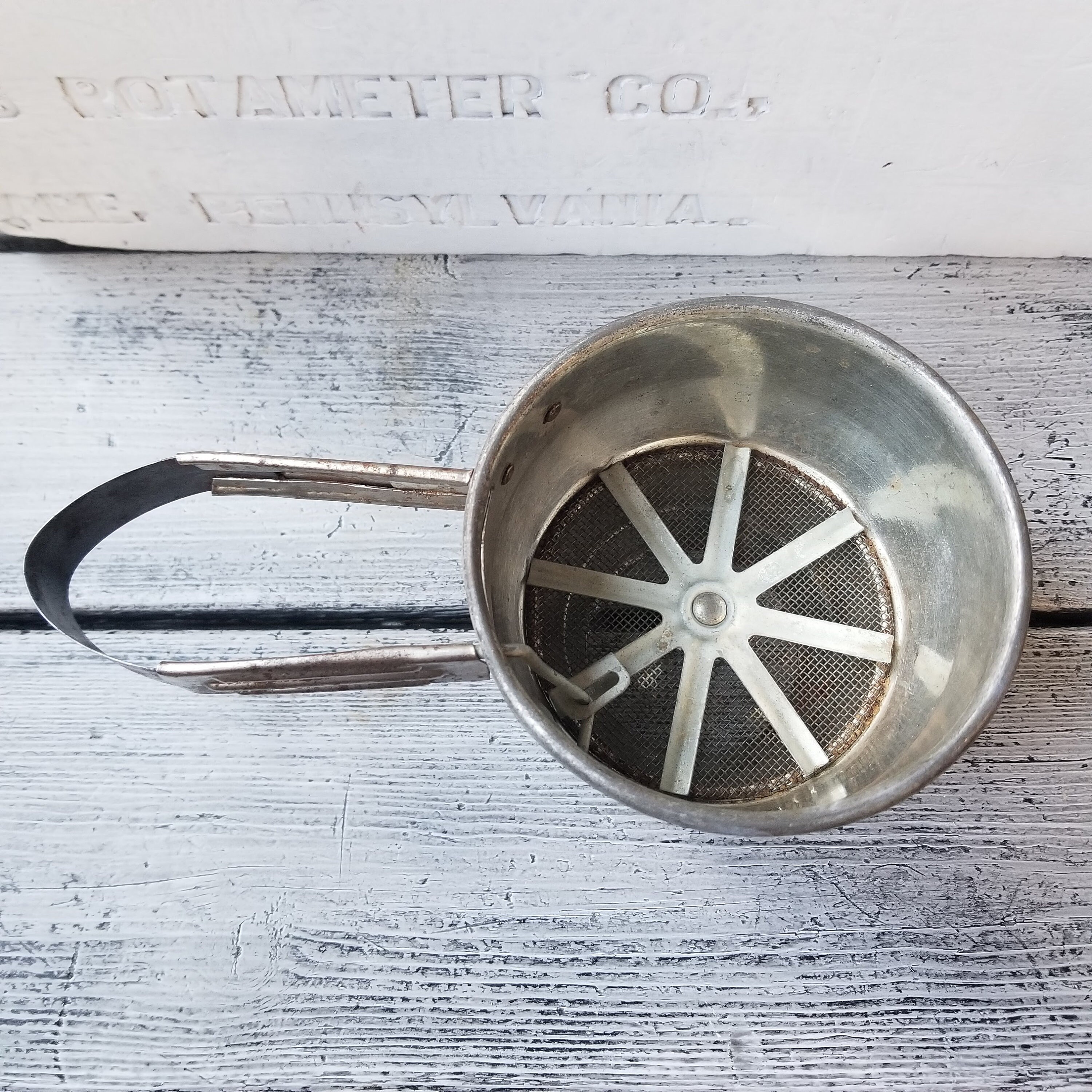 Vintage Foley Sifter Hand Held Metal Sifter Foley Metal Etsy