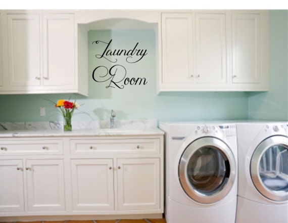 Laundry Room Vinyl Wall Decal Home Decor Laundry Room | Etsy