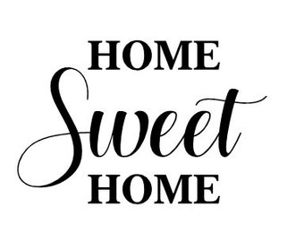 Home Sweet Home Vinyl Wall Decal, Home Living Decals, Removable Wall Decals, Home Sweet Home Decal