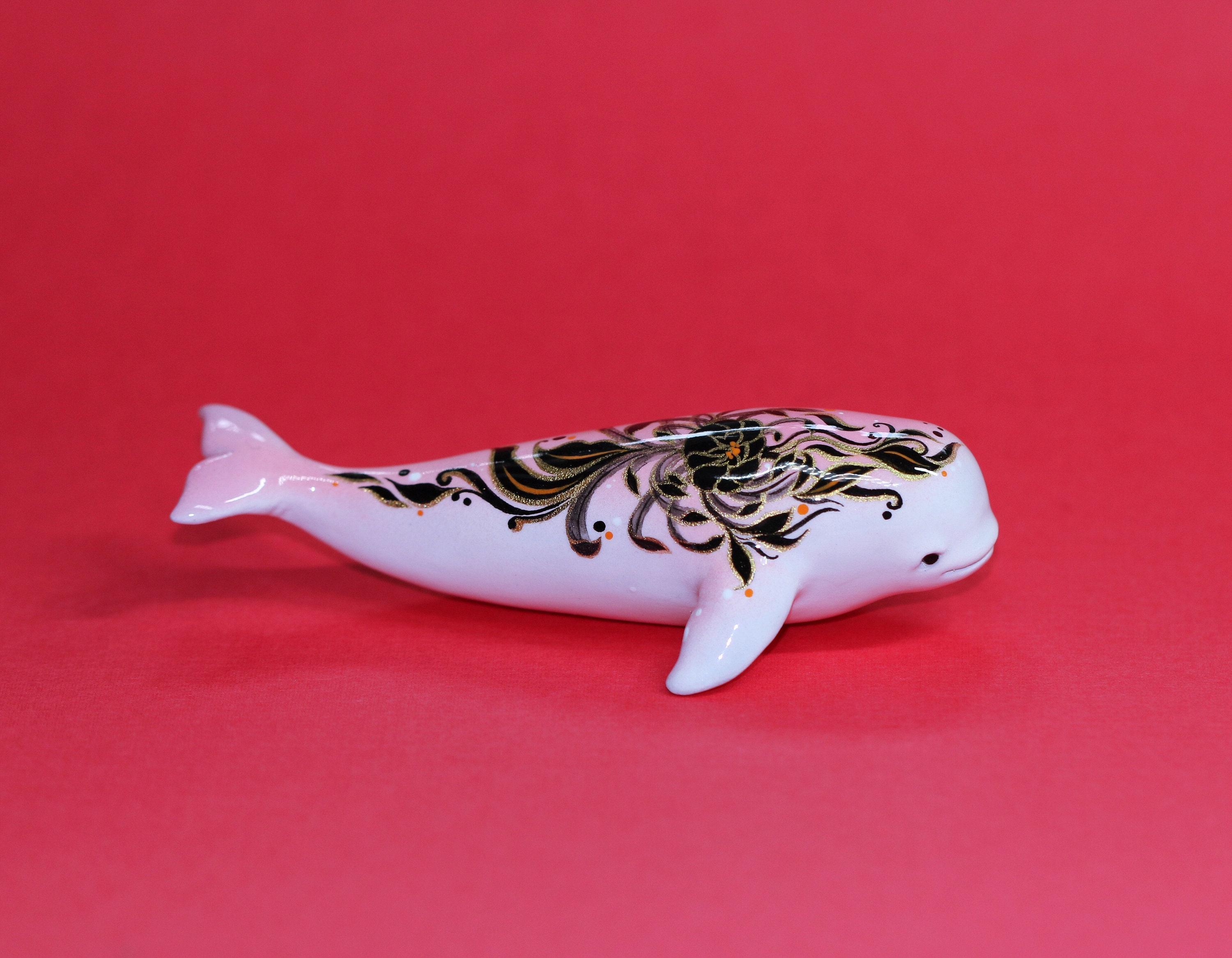 beluga whale figurine