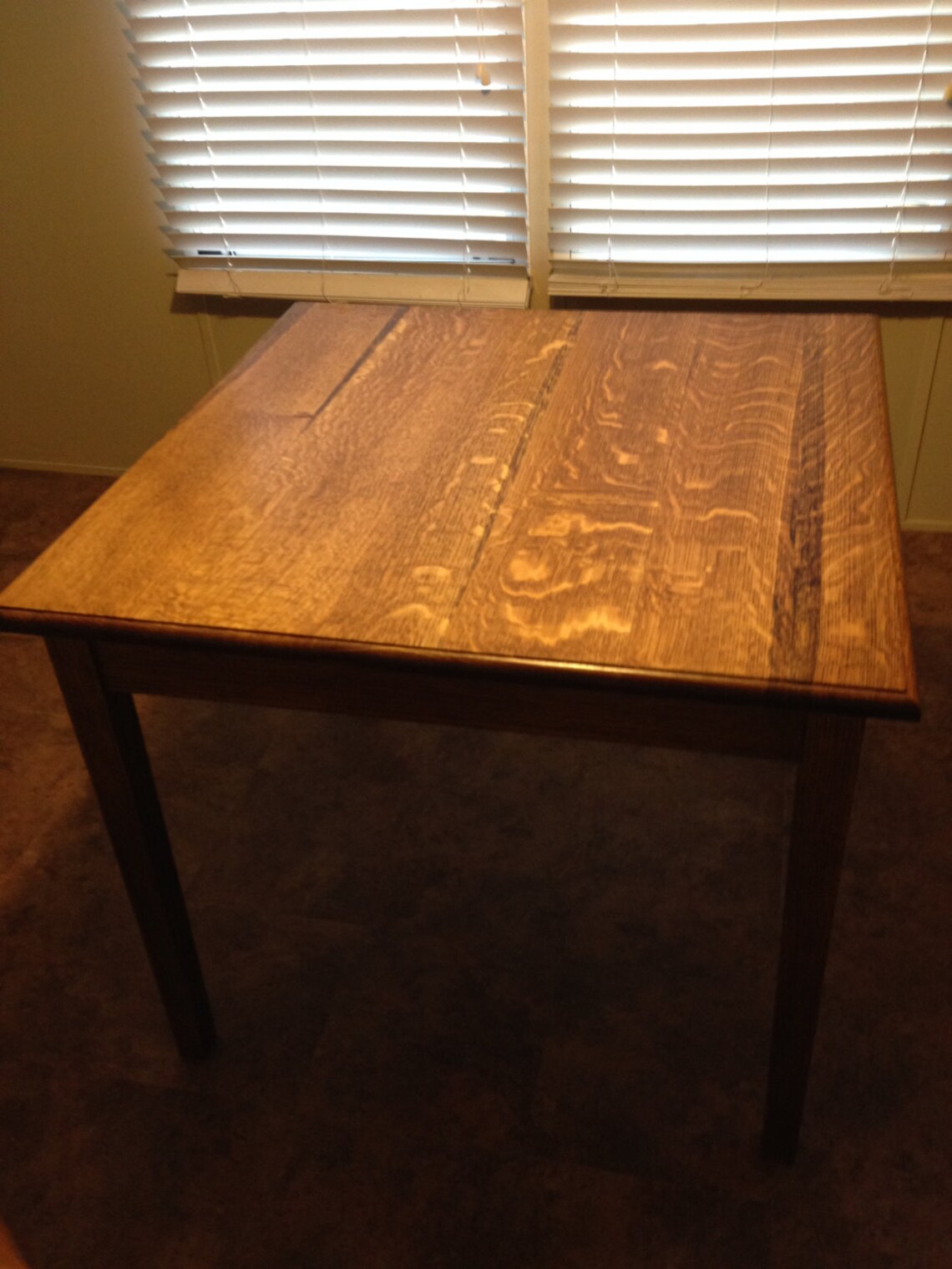 QuarterSawn White Oak Dining Table Etsy