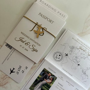 save the date, passport invitation, Plane ticket, boarding pass rsvp, Passport wedding invitation, flight invitation, travel theme wedding