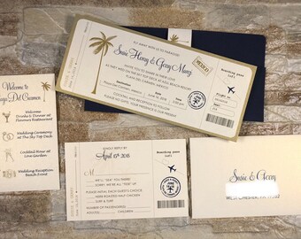Destination Wedding Invitation Etsy