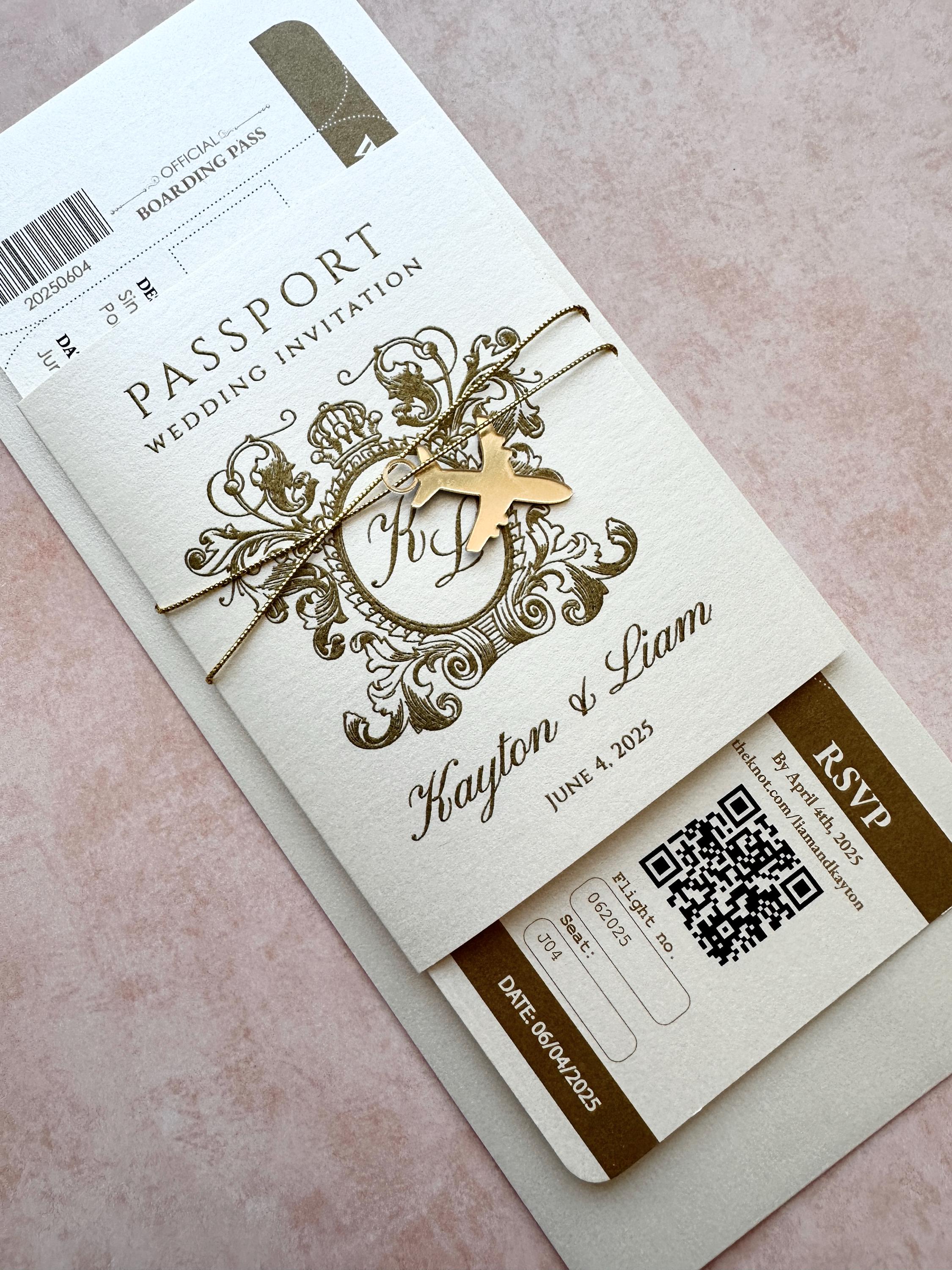 Invitación para pasaporte con monograma de cresta, invitación para  pasaporte en tonos rubor y dorado, invitación de destino, invitación de boda  para viajes, pasaporte dorado - Etsy México, image size:2250x3000