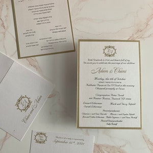 Bilingual wedding Invitation, Bilingual Invitations, bilingual Wedding Invitations, Hebrew Invitation, Jewish invitation, Bilingual