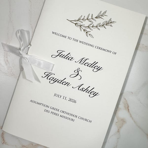 Greek wedding program, Greek program, Greek wedding ceremony program, Greek ceremony programs, Greek programs, Greek ceremony, programs