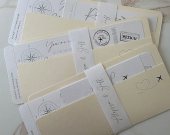 boarding pass invitation, boarding pass wedding invitations, plane ticket invitation, destination invitation, travel invitation, airplane
