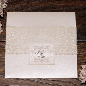 Lace Wedding Invitation, Lace Invitations, Lace Wedding Invitations, Lace Invitation, Cream Invitation, Cream Wedding Invitations, Invites