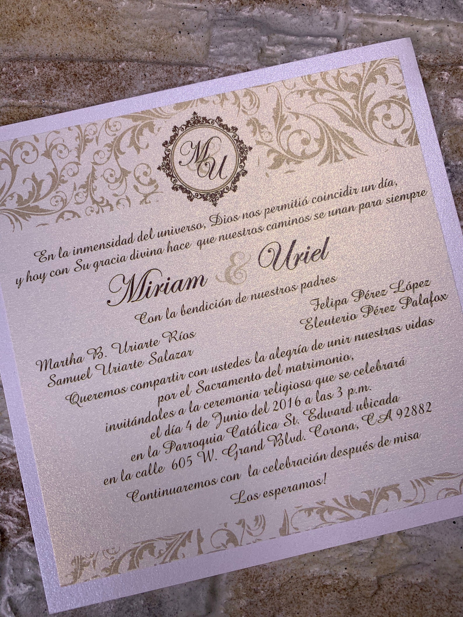 Damask Wedding Invitation Damask Invitation Damask Wedding | Etsy