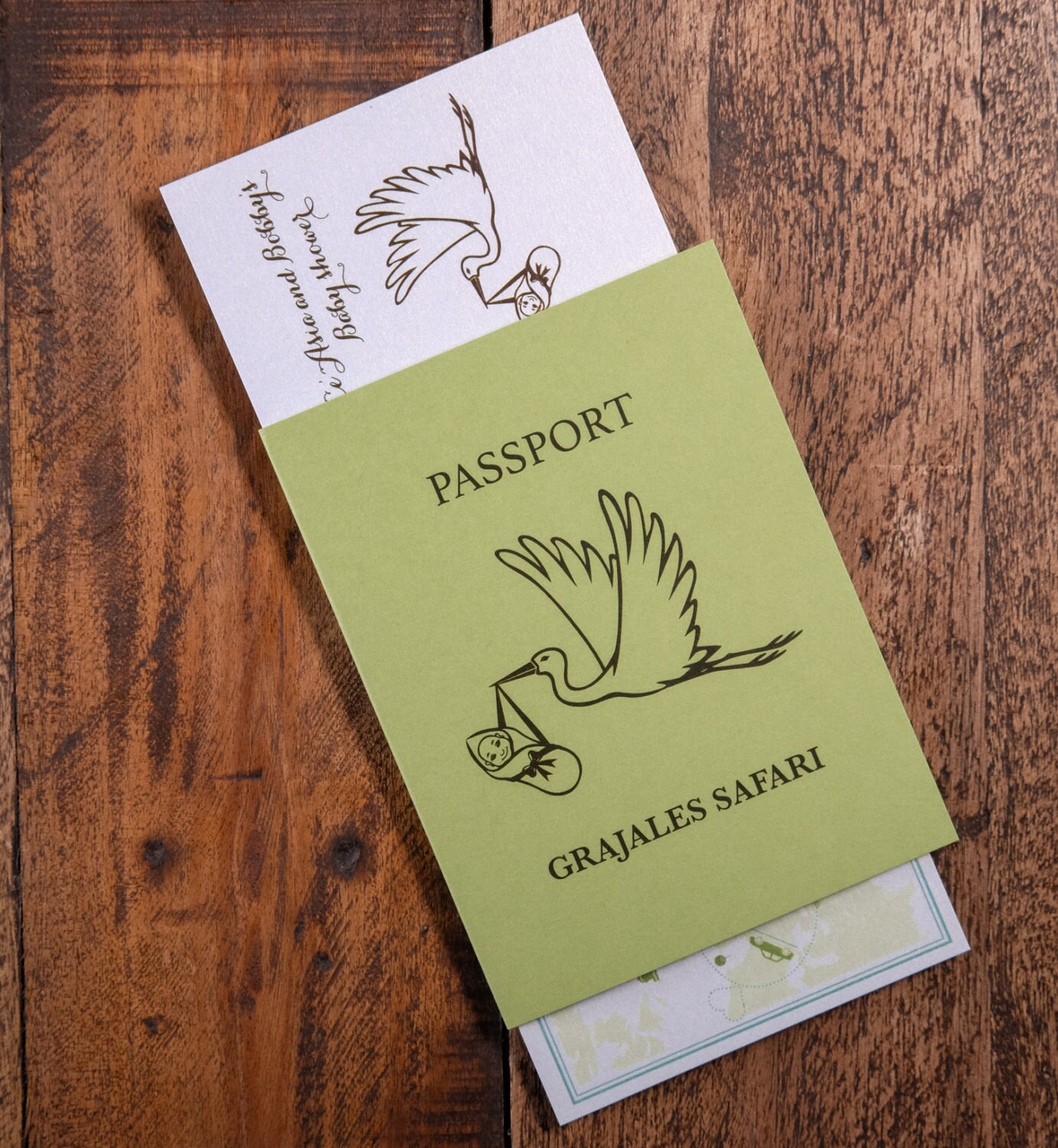 stork baby shower invitation stork baby shower passport invitation baby shower invitations with ultrasound picture