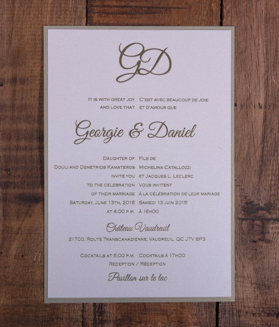 English invitation for wedding discount