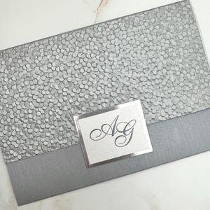 silver Pebble Invitation, Silver wedding Invitation, Luxurious Wedding Invitation, textured Wedding Invitation, elegant Wedding Invitations