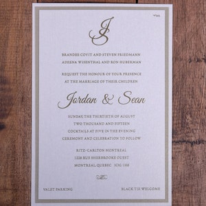 Klassische Einladung Klassische Hochzeitseinladung Etsy