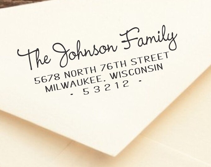Family Address Stamp Self-inking, Family Housewarming Gift, Baby Shower stamp , New Mom Gift, Return Address Stamp, Custom Personalized