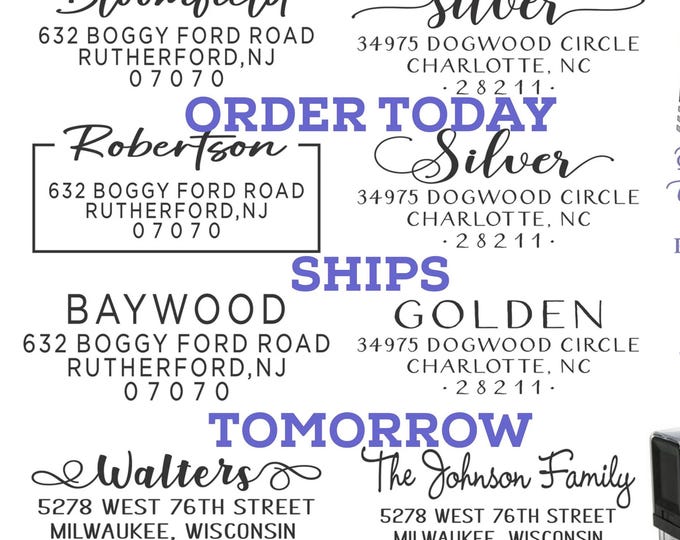 Return Address Stamp: Custom Personalized Self-inking