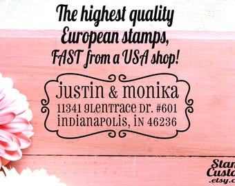 Custom Address Stamp : Personalized Self inking