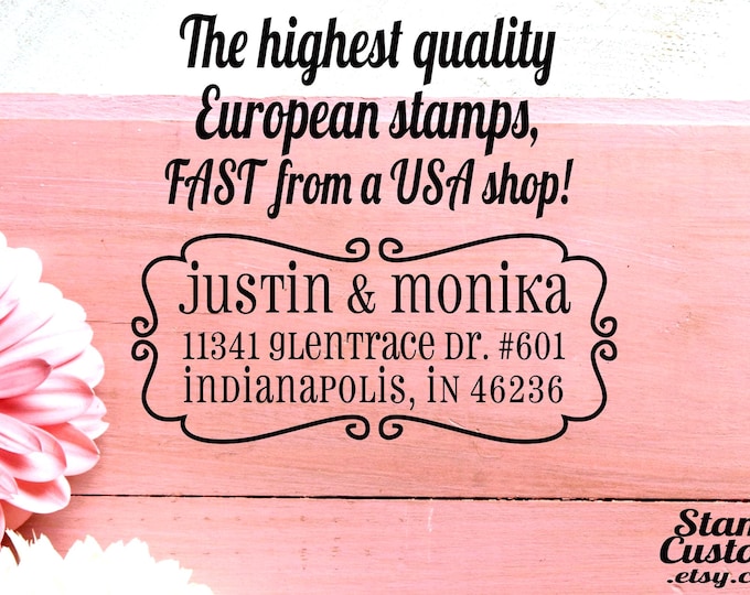 Custom Address Stamp : Personalized Self inking