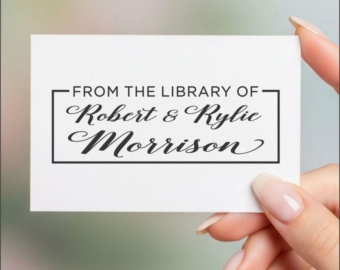 Library of Stamp, European High Quality Book Page Stamper, engagement wedding or couple gift