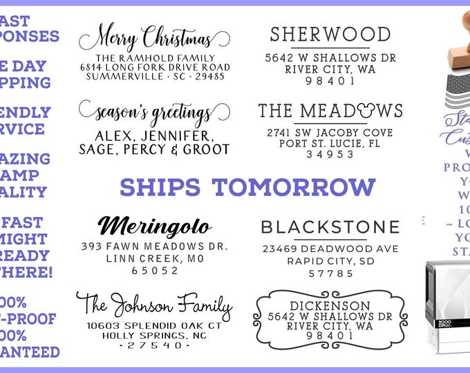 Self-inking Address Stamp custom