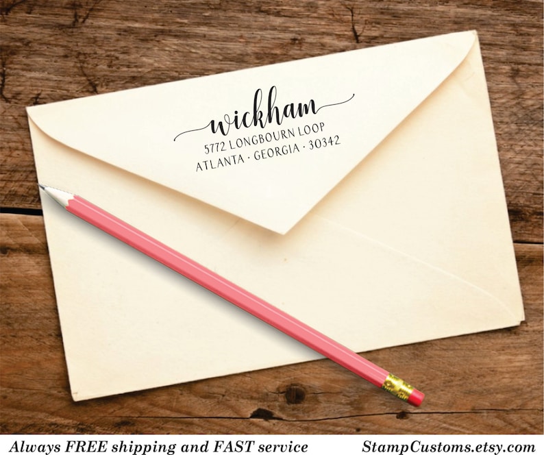 Personalized return address labels stamps