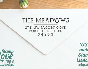 Mouse Address Stamp : Knob or Self inking