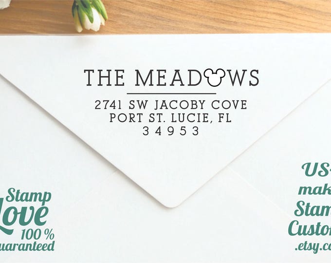 Mouse Address Stamp : Knob or Self inking