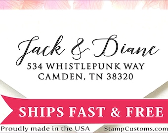 Address Stamp - Return Address for Envelopes - Self Inking Stamper