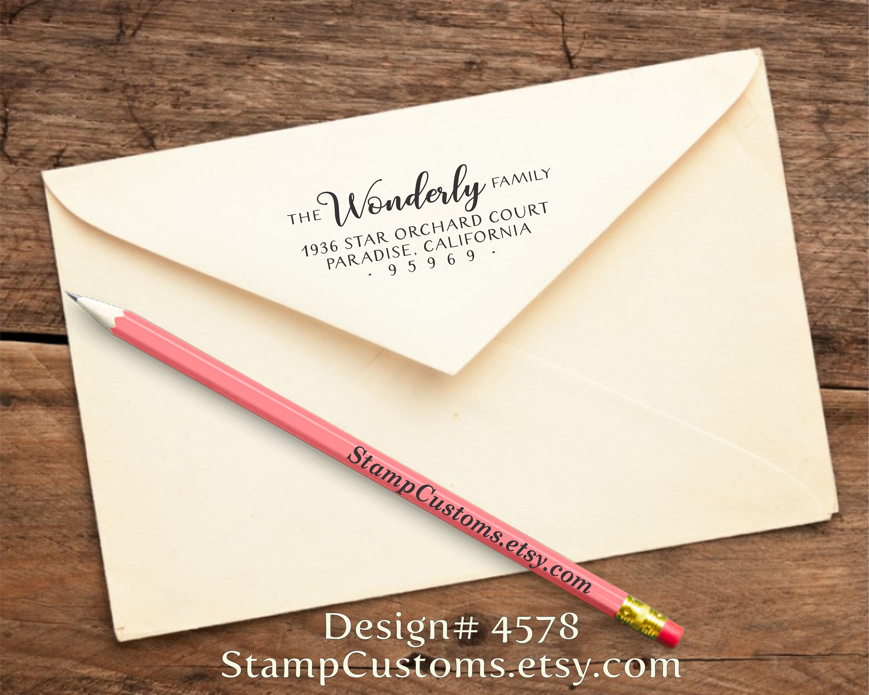 Address Stamp Selfinking Address Stamp New Family Gift Etsy