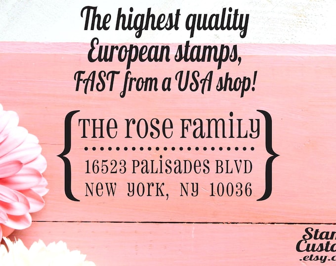 Address Stamp : Custom Modern Personalized Self inking