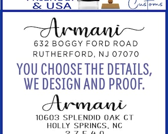 Address Stamp: PROOF, Personalized Return Address Self-inking