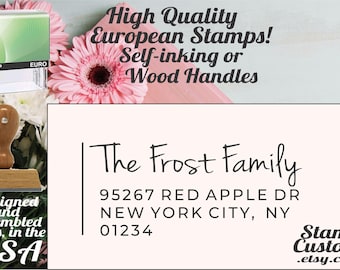 Address Stamp : Custom Self-inking Return Address, Family, Housewarming