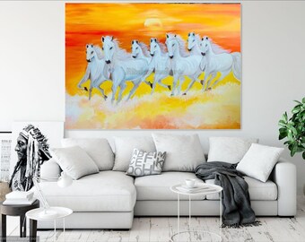 抽象画 馬のデザイン モノクロ abstract-rearing-horse-