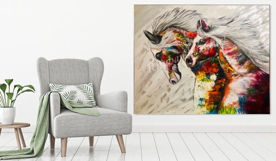 自由の力 馬の抽象画 - Etsy 日本